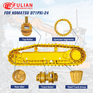 Piezas del Tren de Rodaje para Bulldozer D71, Grupo de Orugas, Porta Piñones, Rodillo Guía, Rodillo de Cadena para Komatsu - Product Image 2