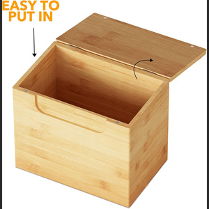 กล่องใส่แผ่นน้ำยาปรับผ้านุ่มแบบไม้ไผ่สำหรับห้องซักรีด ที่หนีบผ้า ลูกบอลอบผ้า แคปซูลผงซักฟอก อุปกรณ์จัดเก็บ - Product Image 6