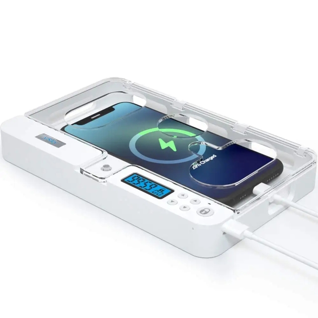 Self-Control Timer Locker Portable Smart Auto Phone Timer Phone Lock Box with Timer for Phone Pad Gaming