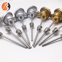 Sonda de acero inoxidable tipo K, Sensor termopar de alta temperatura