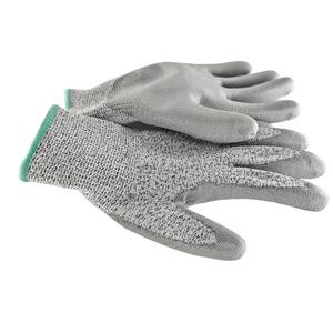 Guantes de seguridad con revestimiento de Palma de PU HPPE Guante de trabajo resistente a los cortes para lidiar con peligros de corte - Product Image 1