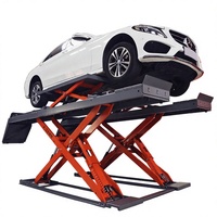 Équipement de maintenance ultra-mince à ciseaux hydrauliques, crics sans fente pour élévateur de voiture, travaux d'excavation et construction métallique