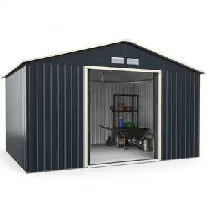 6 x 4FT Widely used and popular style flat roof storage shed outdoor metal garages and sheds for sale