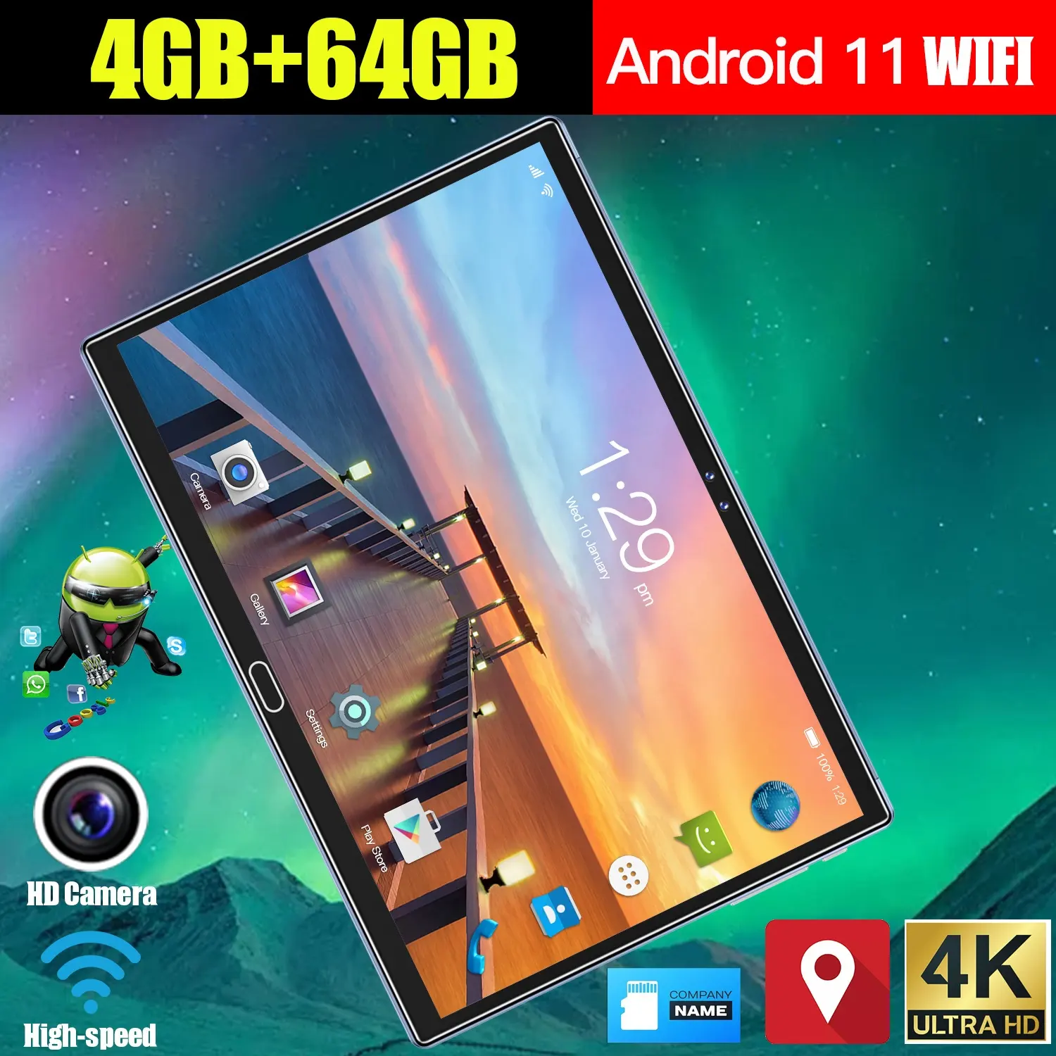 Ponsel 4G Kualitas Baik 2021 Tablet Belajar Anak Pc 10.1 Inci Grosir Tablet Android 10 Grosir