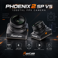 Caméra de drone FPV de course RunCam Phoenix2 SP V5, vision nocturne, 1200TVL, capteur 1/3 pouce, PAL NTSC, 5V à 36V, 4:3/16:9