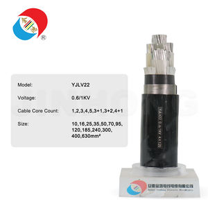 Câble en aluminium YJLV22, blindé avec bande d'acier STA, isolation XLPE 0,6/1 kV, gaine en PVC, câble d'alimentation - Product Image 4