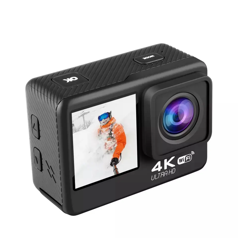 2022 Dropshipping Products Sport Action Mini Camera 4k Waterproof Cam Screen Color Video Underwater Mini Camcorder Full Hd 1080p