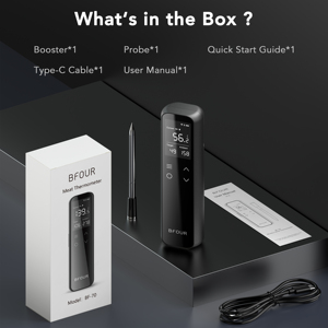 WiFi Unlimited Range Digital Bluetooth <strong>Wireless</strong> Meat <strong>Thermometer</strong> <strong>with</strong> Smart App - Product Image 6