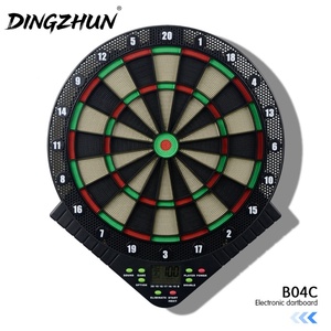 <span class=keywords><strong>Cible</strong></span> de fléchettes électronique DINGZHUN B04 avec fléchettes à tête souple de sécurité, notation automatique et fonctions de prononciation en chinois et en anglais - Product Image 1