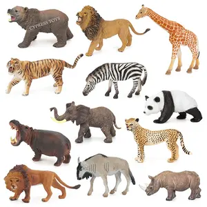 ברוש צעצועים חינוכיים צעצועי מתנת PVC פלסטיק בעלי החיים צלמית סט חיות בר צעצוע סט