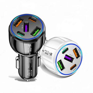 Hot Sale 75W Magnetic Fast Charger <b>Adapters</b> with PD2.0 & QC3.0 2 Type-<b>C</b> + 3USB Ports Mobile Phones Laptops Fireproof Packaging - Product Image 1