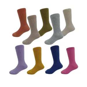 Low MOQ customization girl socks Bright color comfort socks