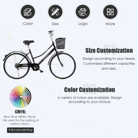 Bicicleta Urbana Híbrida Versátil para Mujer 2026 en Stock de Fábrica, Bicicleta de Una Velocidad para Ciudad, Bicicleta de Paseo para Dama