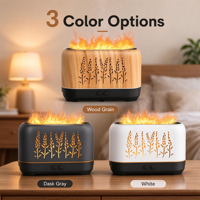 Diffuseur d'arômes pour chambre à coucher, facile à remplir et à nettoyer, lumière chaude, télécommande, arrêt automatique, humidificateur surdimensionné, pour chambre de bébé et plantes