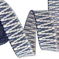 Ruban en polyester tissé jacquard personnalisé avec logo et couleur, 100% polyester, pour accessoires vestimentaires/textiles de maison