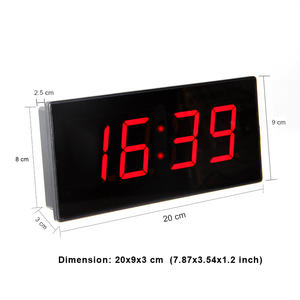 Fiesta familiar Popular Suerte Desafío 10 segundos Juego Temporizador LED Rojo Digital Countup Reloj con botón de inicio y parada - Product Image 2