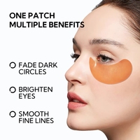 Masques pour les yeux LANBENA 24k Gold - avec collagène, patchs hydrogel pour le contour des yeux, soin de la peau, patch pour les yeux en gel de silicone à la caféine et à l'or