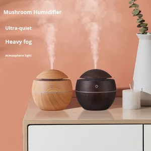 Desktop di plastica ad ultrasuoni umidistat Mini USB venature di legno luce <span class=keywords><strong>ambiente</strong></span> aromaterapia grande umidificatore a spruzzo - Product Image 1