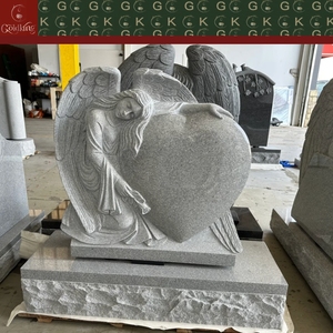 หินแกรนิต GOLDKING สำหรับทำป้ายหลุมศพพร้อมแกะสลักรูปนางฟ้า สำหรับอนุสรณ์สถานครอบครัว สุสานสาธารณะ และงานทำป้ายหลุมศพส่วนตัว - Product Image 4