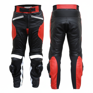 2022 dernière conception meilleure qualité unisexe moto pantalon coupe-vent en cuir course moto vêtements imprimé grande taille motards - Product Image 1