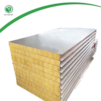 Panneau sandwich d'isolation thermique ignifuge pour mur, toit, plafond, EPS/polystyrène/PU/PIR/PUR/Puf/polyuréthane/laine de roche, prix