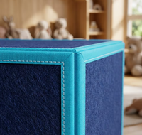 Ensemble de blocs de construction magnétiques certifiés REACH et CE, maison 3D personnalisée, jouet magnétique avec un design de bords doux et résistant aux chocs
