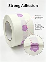 Autocollants personnalisés en BOPP transparents autocollants en forme de fleur, autocollants de remerciement pour l'emballage des sacs en papier de soie