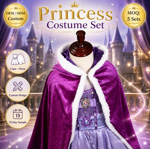 Capa de Princesa de Hielo 2026, Chal Bonito para Otoño e Invierno, Disfraz de Halloween, Traje para Actuaciones, Poliéster - Product Image 1