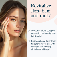 Collagène hydrolysé en solution orale, sachets de 30 ml, pour cheveux, peau et ongles, sans gluten, peptides de collagène, supplément d'acides aminés