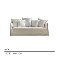 Canapé sectionnel inclinable en tissu de style nordique moderne populaire pour les petits espaces, blanc, trois places, meubles de maison, canapé de salon