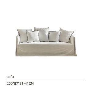 Phổ Biến Phong Cách Bắc Âu Hiện Đại Ngả Vải Cắt <span class=keywords><strong>Sofa</strong></span> Cho Không Gian Nhỏ Màu Trắng Ba Ghế Đồ Nội Thất Nhà Phòng Khách <span class=keywords><strong>Sofa</strong></span> - Product Image 6