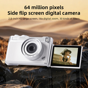 Cámara Digital 4K de Moda en las Redes Sociales, 64MP, Pantalla Lateral Abatible, Zoom 16X, Cámara Compacta para Vlogging - Product Image 2