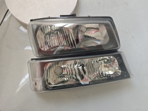 Fari LED Cromati per Chevy Silverado Avalanche 2003-2006, Luci Anteriori per Auto, Lampade per Paraurti 12V Bianche in ABS <span class=keywords><strong>Volta</strong></span> Nuove - Product Image 2