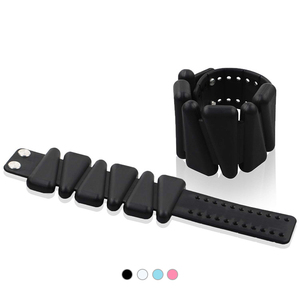 2 lb/paire, étanche, portable, force, exercice de Fitness, réglable, Bracelet en métal en Silicone, <span class=keywords><strong>cheville</strong></span>, poignet, bracelets de poids - Product Image 4