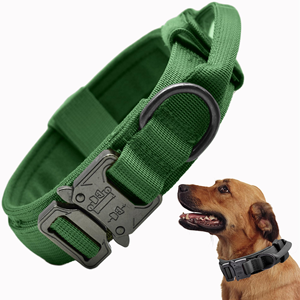 Tactical Dog <b>Collar</b> With Handle Durable Outdoor Nylon Dog <b>Collar</b> Adjustable Training <b>Collar</b> for Large Dogs - Product Image 1