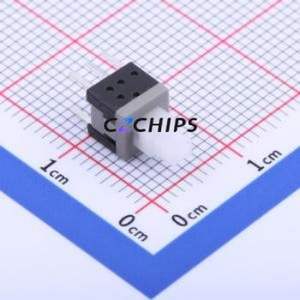 5.8 ZSGT Push Button Switch Through hole Component (THT) Switch Double Pole Double Throw Self-Locking Square Button Through Hole - Product Image 1