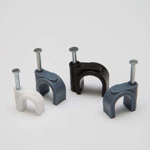 Accessoires de câblage électrique, pinces à ongles plates, pince ronde en plastique pour câble mural en PE - Product Image 6