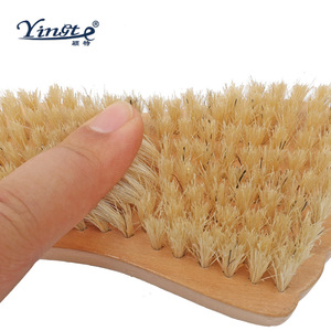 Yinste Foot Shaped <b>Shoe</b> Brush Pig Hair Solid Wood Cleaning Brush For <b>Nursing</b> And Care 2 Pieces - Product Image 3