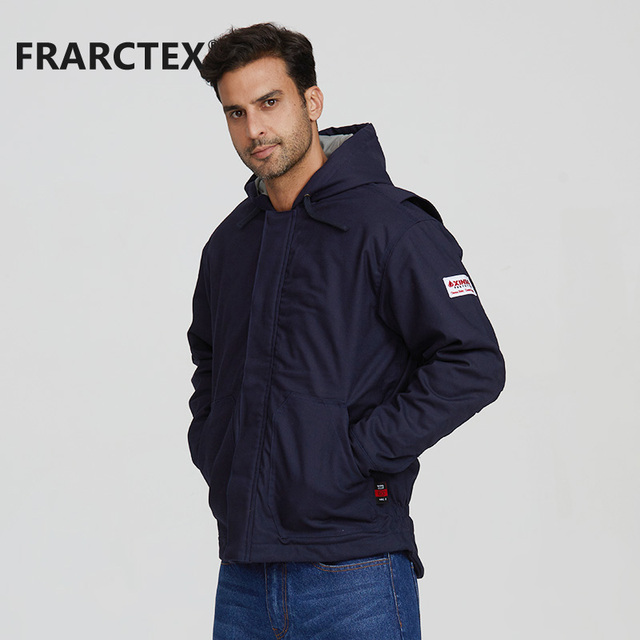 FRARCTEX Wholesale Industrial FR Fire Retardant Winter Wear Mechanics Jackets for Men Work
