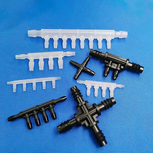 Vanne à 7 voies en nylon noir, connecteur croisé à 4 voies, vanne multi-voies 4/6 pour gaz et liquides, consommables pour équipement de laboratoire, vannes de type bord - Product Image 3