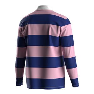 Polo de rugby anti-rides à séchage rapide, coupe athlétique, tissu durable, idéal pour l'entraînement, les matchs et les tenues décontractées - Product Image 4