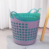 Panier à linge coloré organisateur de vêtements sales panier de rangement en plastique de vente chaude