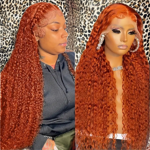 Parrucca Frontale in Pizzo 13*4 con Capelli Brasiliani Remy a Doppia Trama, Colore Naturale, Riccioli Piccoli e Lunghi, Copertura Completa della Testa, Densità 130% - Product Image 2