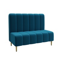 Ensemble mural de canapé moderne en velours pour deux personnes, mobilier de restaurant à usage commercial, table et chaise en bois, banquette Shiyi