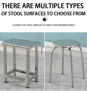 Ensemble table et chaises en acier inoxydable pour 4/6/8 personnes Chaises <span class=keywords><strong>de</strong></span> table à manger connectées pour le personnel <span class=keywords><strong>de</strong></span> la cantine Fast Food et <span class=keywords><strong>Snack</strong></span> <span class=keywords><strong>Bar</strong></span> - Product Image 4