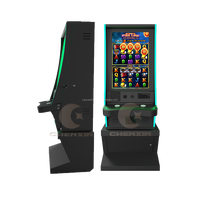Armoire de jeu de compétence à écran tactile vertical 32 43 pouces avec barre lumineuse LED
