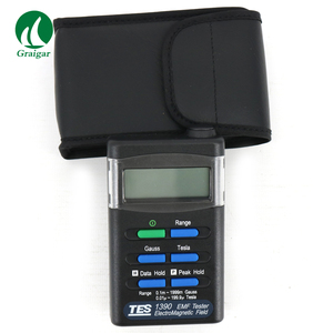 TES-1390 Détecteur de champ électromagnétique professionnel EMF <span class=keywords><strong>Gauss</strong></span>, détecteur d'ondes électromagnétiques, plage de mesure 200 / <span class=keywords><strong>2000</strong></span> milli-<span class=keywords><strong>gauss</strong></span> - Product Image 1