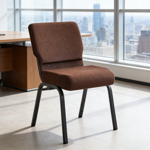 Chaises empilables modernes à prix usine pour théâtres et églises – Sièges à cadre métallique très demandés pour usage commercial - Product Image 1