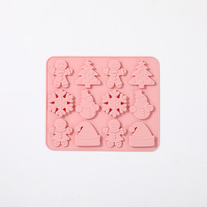 New Christmas Bells Christmas Series Chocolate Mousse Food Grade Silicone Biscuits <b>Mold</b> China <b>Hand</b> Wash Only flexipan origine - Product Image 5