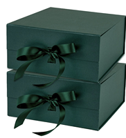 Boîte cadeau de Noël haut de gamme personnalisable avec couvercle magnétique, boîte rigide pour mariage avec nœud, boîte de demande en mariage pour demoiselle d'honneur